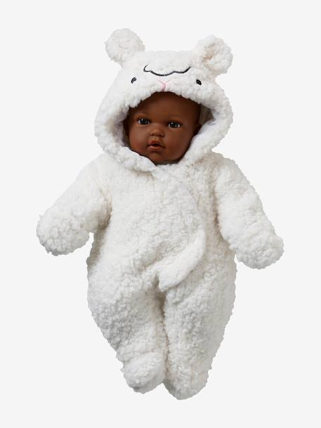 Sherpa pramwsuit for baby dolls white - vertbaudet enfant 