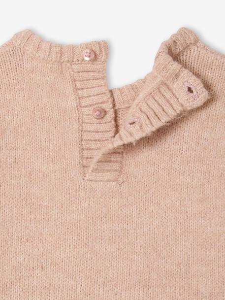 Knitted baby jumper with 3D bow rosy - vertbaudet enfant 