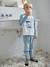 Pack of 2 'Polar Animal' Velour Pyjamas for Boys sky blue - vertbaudet enfant 