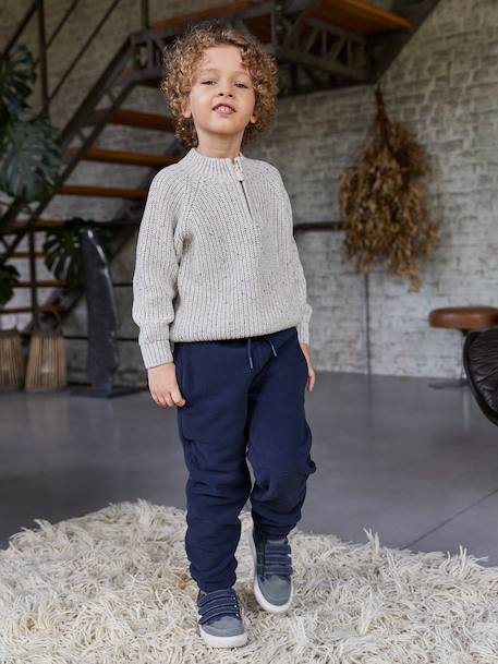 Jogging garçon polaire marine - vertbaudet enfant 