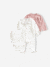 3-Piece Set for Newborns: Plain Knit Cardigan + Sleepsuit + Bodysuit rose - vertbaudet enfant 