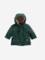 Parka 3 en 1 bébé avec gilet amovible en sherpa vert sapin - vertbaudet enfant 