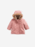 Parka + doudoune fine bébé 3 en 1 olive+vieux rose - vertbaudet enfant 