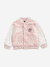 Rolling Stones bomber jacket for girls pale pink - vertbaudet enfant 
