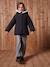 Woollen Fabric Coat with Hood anthracite+marl beige - vertbaudet enfant 