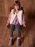 Sleeveless Sherpa Jacket for Girls green+vanilla - vertbaudet enfant 