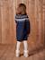Knitted Jacquard Dress for Girls ecru+navy blue - vertbaudet enfant 