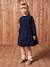 Robe en velours imprimées fille marine+tomette - vertbaudet enfant 