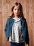 Fancy Openwork Cardigan for Girls petrol blue - vertbaudet enfant 