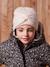 Rib Knit Beanie with Fancy Bow, for Girls cinnamon+marl beige+old rose - vertbaudet enfant 