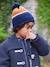 Beanie + Snood + Gloves/Mittens (2/3 Years) Set medium blue - vertbaudet enfant 