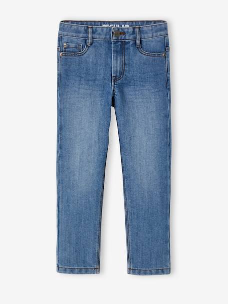 Waterless Straight-Leg Jeans for Boys stone - vertbaudet enfant 