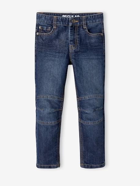 SLIM Straight-Leg MorphologiK Waterless Jeans brut denim+stone - vertbaudet enfant 