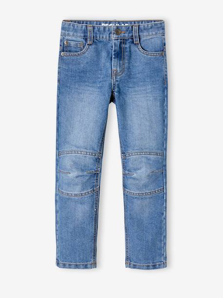 Jean garçon droit MorphologiK FIN waterless denim brut+stone - vertbaudet enfant 