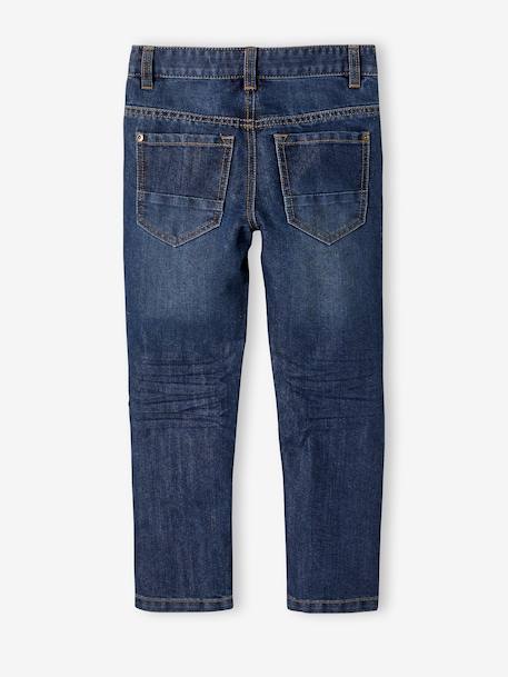SLIM Straight-Leg MorphologiK Waterless Jeans brut denim+stone - vertbaudet enfant 