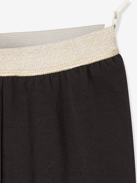 Legging fille ceinture irisée Basics gris chiné+MARINE GRISE+NOIR+vert sauge+vieux rose - vertbaudet enfant 