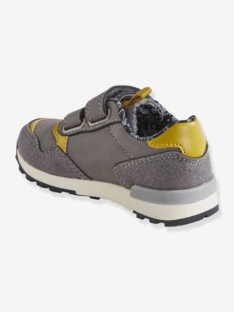 Touch-Fastening Trainers for Baby Boys, Runner-Style Grey - vertbaudet enfant 