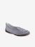 Elasticated Leather Shoes for Girls GREY LIGHT METALLIZED - vertbaudet enfant 