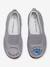 Elasticated Leather Shoes for Girls GREY LIGHT METALLIZED - vertbaudet enfant 