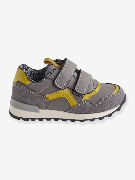 Touch-Fastening Trainers for Baby Boys, Runner-Style Grey - vertbaudet enfant 