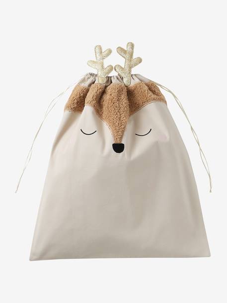 Reindeer Christmas Sack golden beige - vertbaudet enfant 