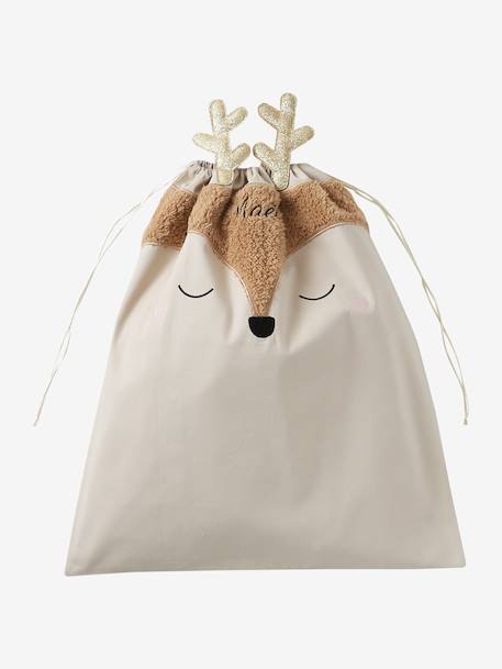 Reindeer Christmas Sack golden beige - vertbaudet enfant 