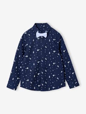-Coffret cadeau chemise noël et noeud papillon garçon