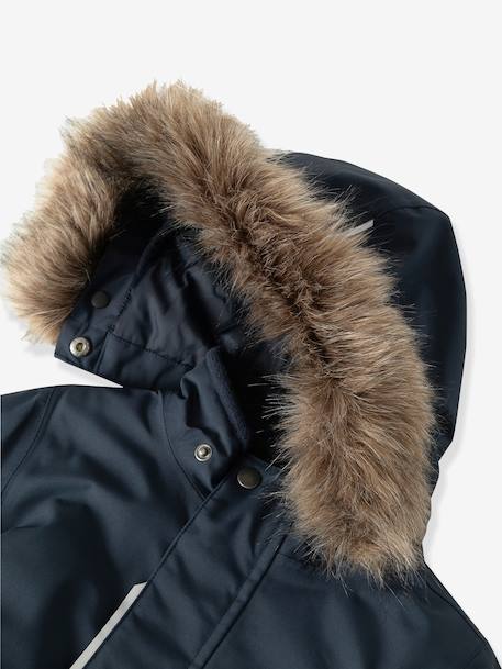 Fleece-lined snowsuit for children NAME IT deep blue+mauve - vertbaudet enfant 