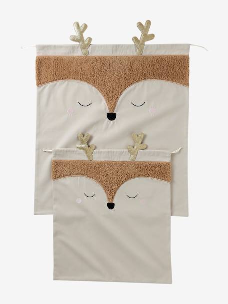 Reindeer Christmas Sack golden beige - vertbaudet enfant 