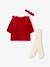 3-Piece Christmas Set for Newborns: Dress + Headband + Tights red - vertbaudet enfant 