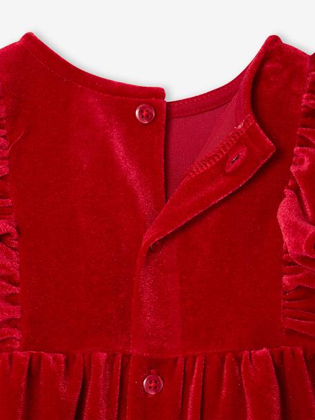 3-Piece Christmas Set for Newborns: Dress + Headband + Tights red - vertbaudet enfant 