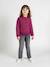 Jean fille slim morphologik tour de hanches medium bleu foncé+bleu moyen+denim bleached+gris - vertbaudet enfant 