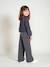 Wide-Leg Jeans with Pleats for Girls denim grey+medium blue - vertbaudet enfant 