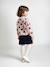 Gilet jacquard coeurs fille beige doré - vertbaudet enfant 