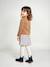 Ensemble fille cardigan et robe imprimée fleurs camel+vert de gris - vertbaudet enfant 