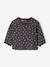T-shirt in a blouse style with a floral print anthracite - vertbaudet enfant 