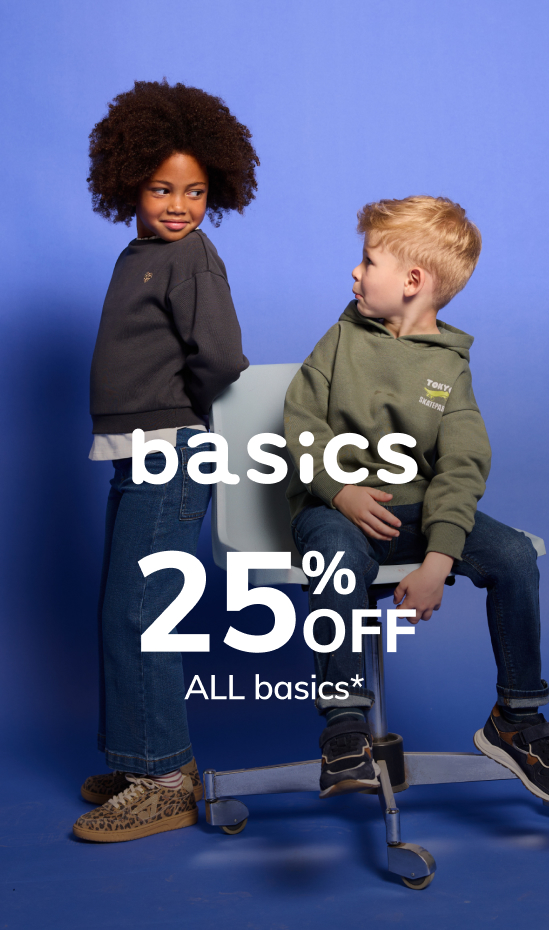 Basics 25%* off ALL basics