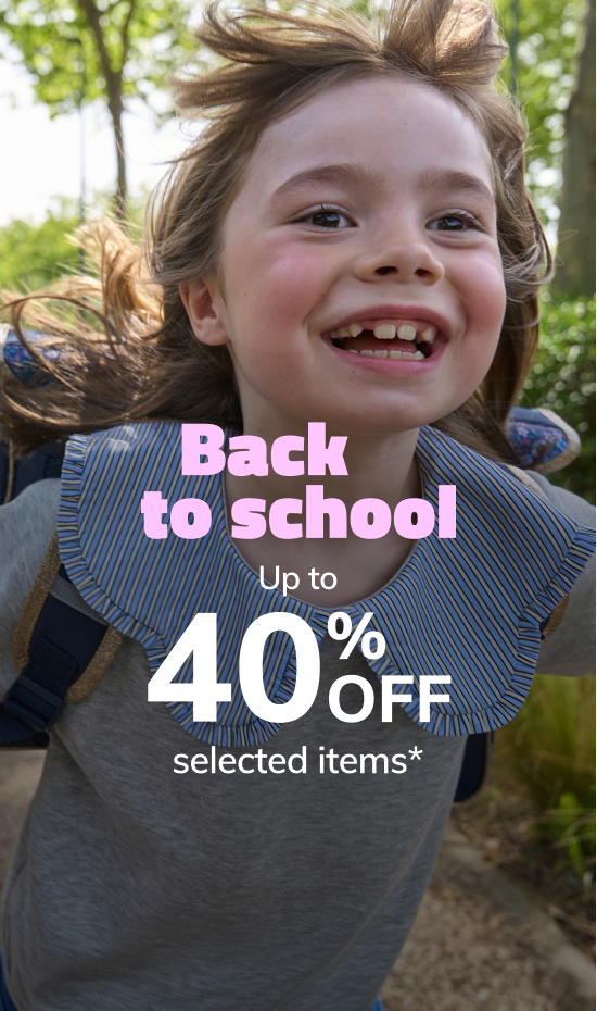 Back to school Up to 40% OFF selected items*